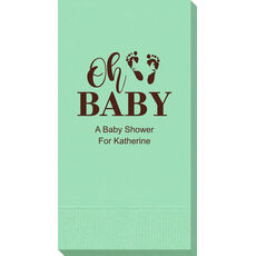 Oh Baby Guest Towels with Baby Feet