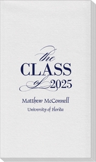 Classic Class of Graduation Linen Like Guest Towels