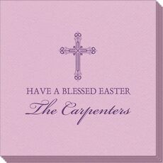 Religious Cross Linen Like Napkins
