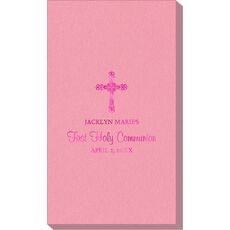 Religious Cross Linen Like Guest Towels