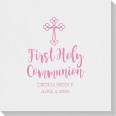 Ornate Celtic Cross Linen Like Napkins