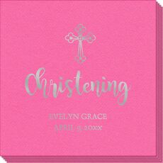 Ornate Celtic Cross Linen Like Napkins