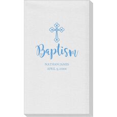 Ornate Celtic Cross Linen Like Guest Towels