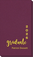Graduate and Year Graduation Linen Like Guest Towels