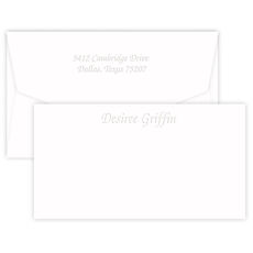 Triple Thick Mayfair Chesapeake Flat Note Cards - Embossed