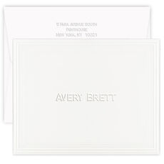 Tradition Folded Note Cards - Embossed
