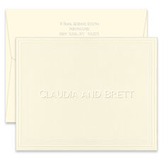 Tradition Folded Note Cards - Embossed