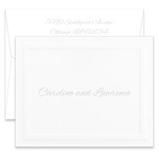 Knightsbridge Folded Note Cards - Embossed