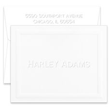 Knightsbridge Folded Note Cards - Embossed