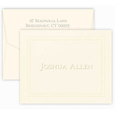 Frame Coventry Folded Note Cards - Embossed