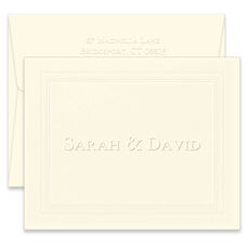 Frame Coventry Folded Note Cards - Embossed