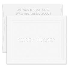 Montreaux Folded Note Cards - Embossed