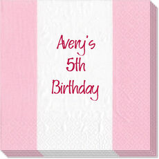 Petal Pink Bandol Stripe Caspari Napkins