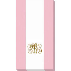 Petal Pink Bandol Stripe Caspari Guest Towels