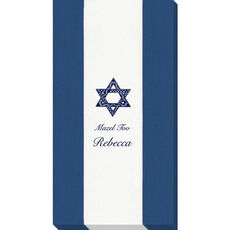 Navy Bandol Stripe Caspari Guest Towels