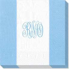Light Blue Bandol Stripe Caspari Napkins