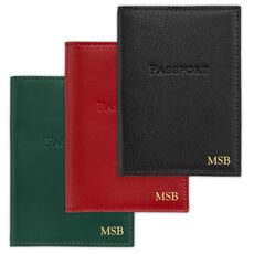 Personalized Leather Passport Cover