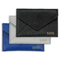 Personalized Leather Mini Envelopes
