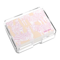 Screened Pink and Orange Zebra 4x3 Post-it® Notes
