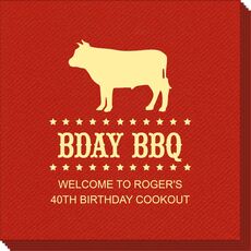 BBQ Cow Linen Like Napkins