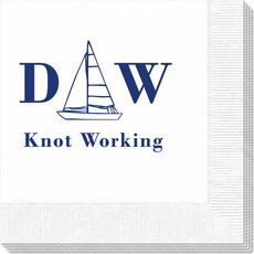 Sailboat Initials Napkins