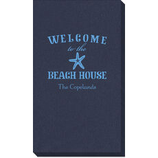 Welcome to the Beach House Linen Like Guest Towels