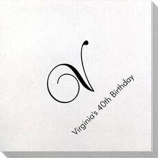 Elegant Initial Bamboo Luxe Napkins