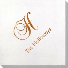 Elegant Initial Bamboo Luxe Napkins