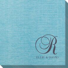 Elegant Initial Bamboo Luxe Napkins