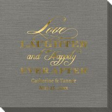Love Laughter Ever After Bamboo Luxe Napkins