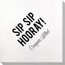 Bold Sip Sip Hooray Bamboo Luxe Napkins