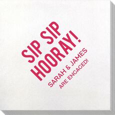 Bold Sip Sip Hooray Bamboo Luxe Napkins