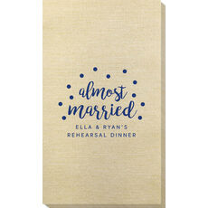 Confetti Dot Almost Married Bamboo Luxe Guest Towels