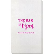 The Bar Is Open Bamboo Luxe Guest Towels