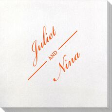 Duo Name Bamboo Luxe Napkins