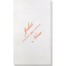 Duo Name Bamboo Luxe Guest Towels