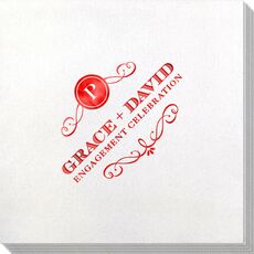 Initial Scroll Bamboo Luxe Napkins