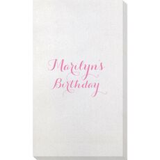 Darling Script Bamboo Luxe Guest Towels