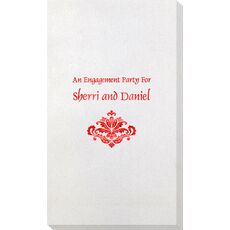 Simply Ornate Scroll Bamboo Luxe Guest Towels