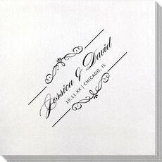 Bellissimo Scrolled Bamboo Luxe Napkins