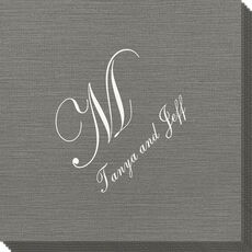 Presidential Initial Bamboo Luxe Napkins