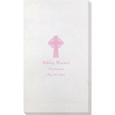 Traditional Celtic Cross Bamboo Luxe Guest Towels