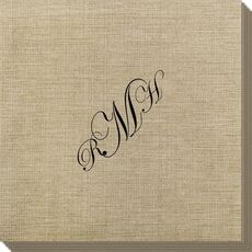 Elegant Script Monogram Bamboo Luxe Napkins