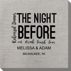 The Night Before Bamboo Luxe Napkins