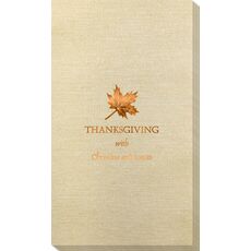 Little Autumn Leaf Bamboo Luxe Guest Towels