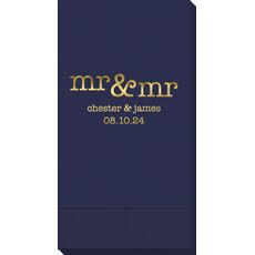 Happy Mr & Mr Guest Towels