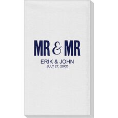 Bold Mr & Mr Linen Like Guest Towels