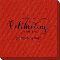 Thanks For Celebrating Any Event Linen Like Napkins