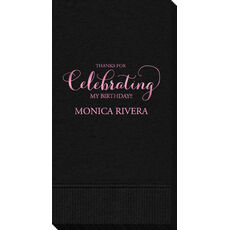 Thanks For Celebrating Any Event Guest Towels