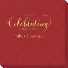 Thanks For Celebrating Any Event Napkins